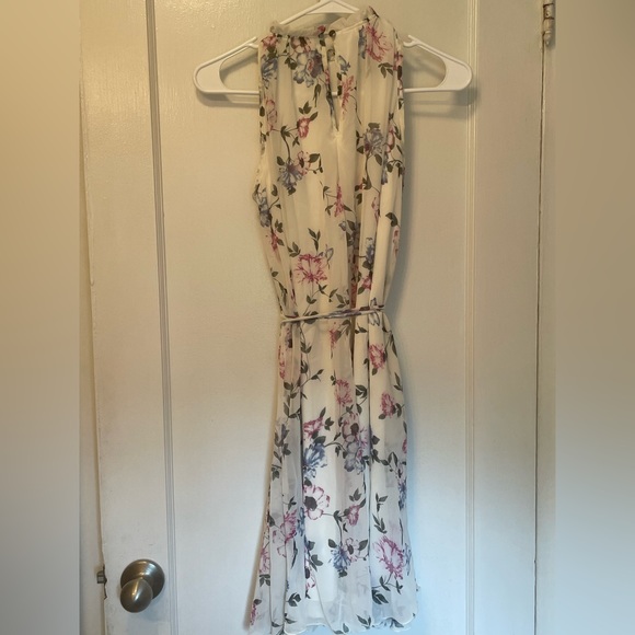 PinkBlush Floral Halter Maternity Dress - Picture 2 of 4